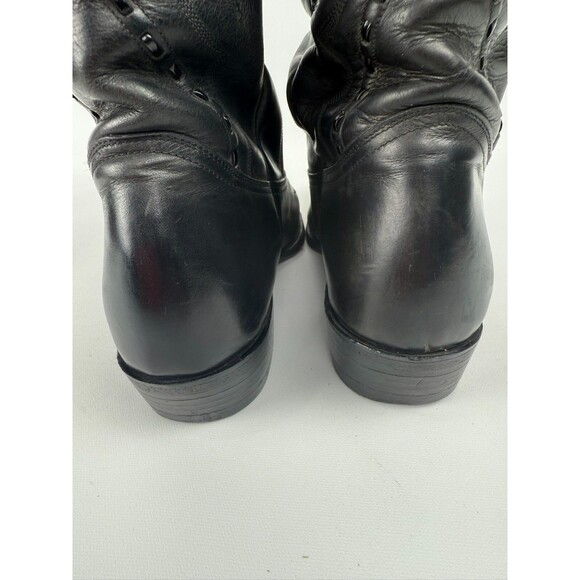 Vintage Laredo Montana Cowboy Western Boots Men's Sz 9 Toe Stitched Pattern - Picture 3 of 12